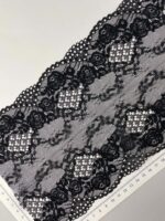 Elastinis nėrinys Juodas GIP-189