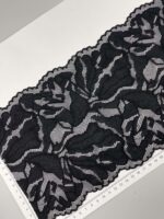 Elastinis nėrinys Juodas GIP-190