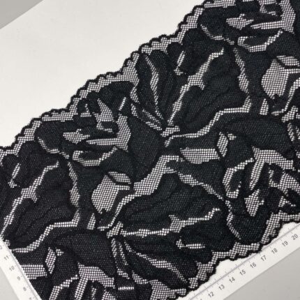 Elastinis nėrinys Juodas GIP-190