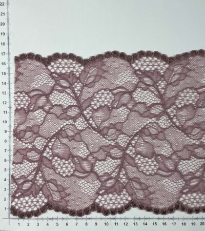 Elastinis nėrinys Tamsi pelenų rožė GIP-170