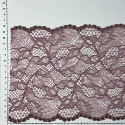 Elastinis nėrinys Tamsi pelenų rožė GIP-170