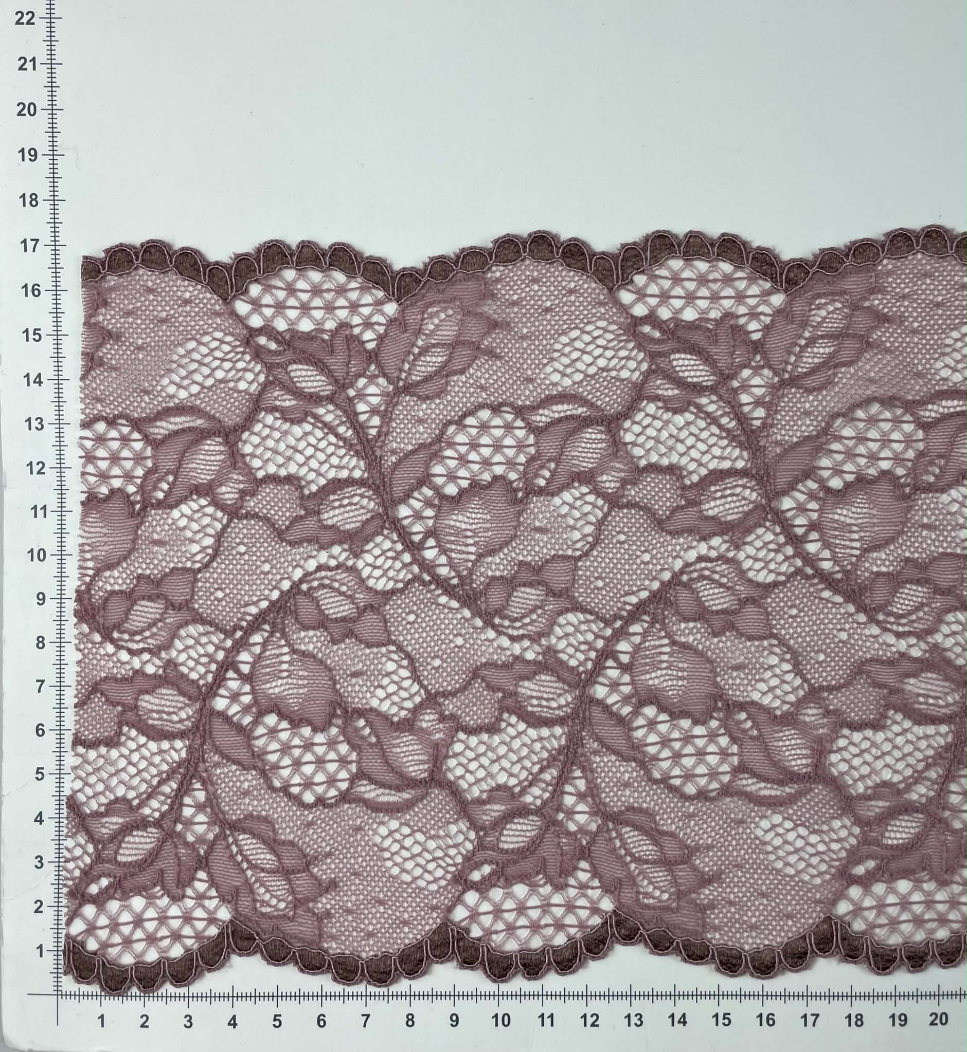 Elastinis nėrinys Tamsi pelenų rožė GIP-170 Elastinis nėrinys Tamsi pelenų rožė GIP-170