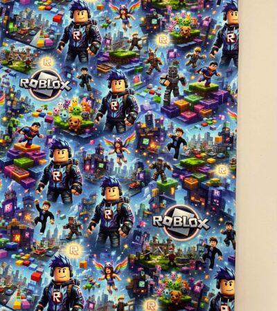 Jersio trikotažas su skaitmenine spauda Roblox