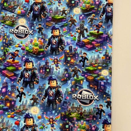Jersio trikotažas su skaitmenine spauda Roblox